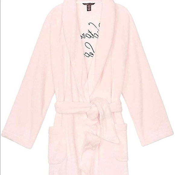 PINK Victoria's Secret Other - Victoria Secret Cozy Plush Short Robe Pink XS/S XP/P
